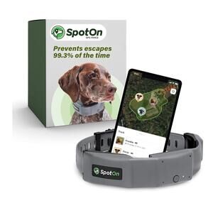 New SpotOn Accurate Reliable GPS Dog Fence System Virtual Dog GPS Large 19"-26"